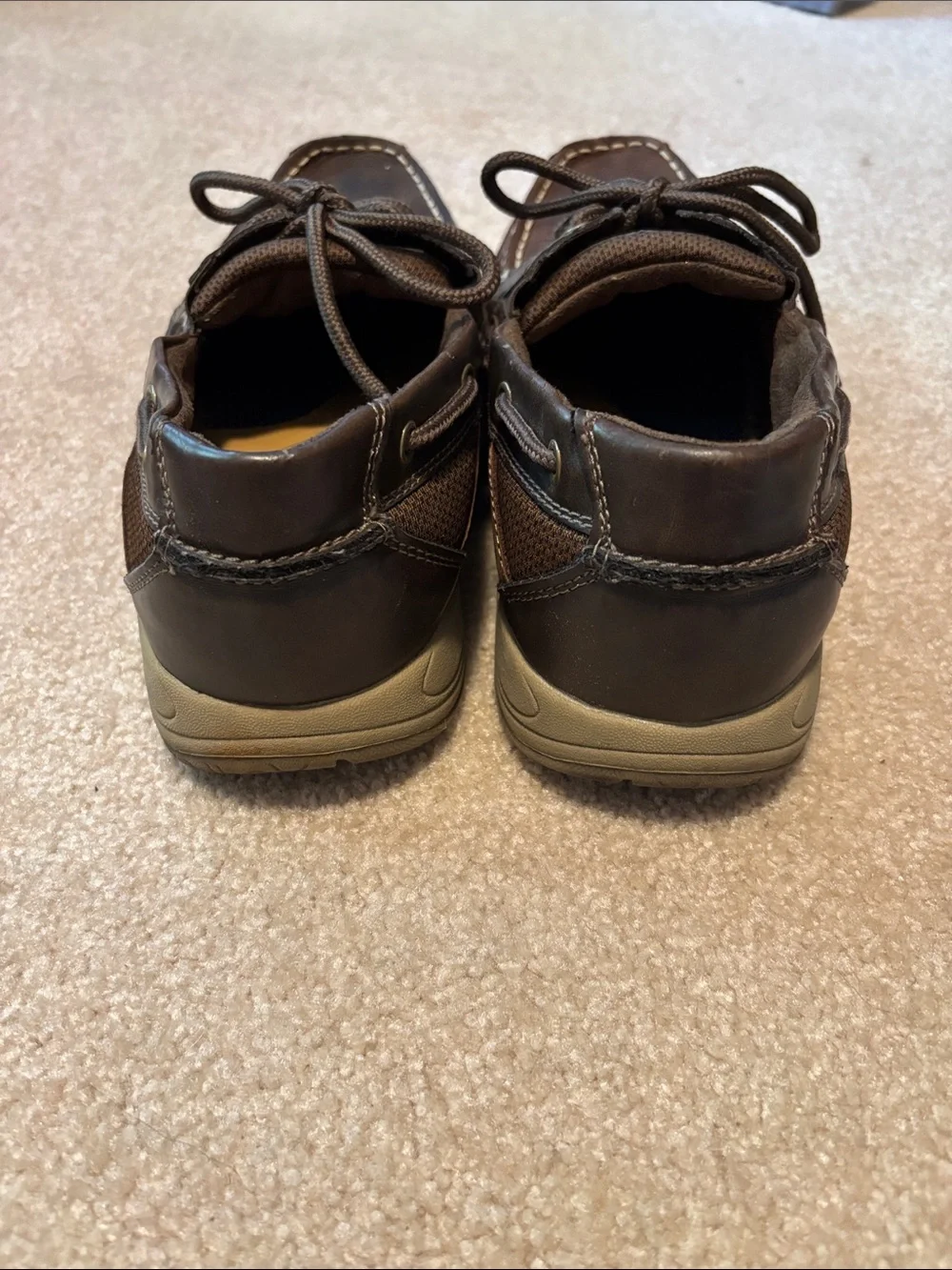 Croft & Barrow Brown Leather Casual Boat Shoes Men’s Size 10 1/2 Medium